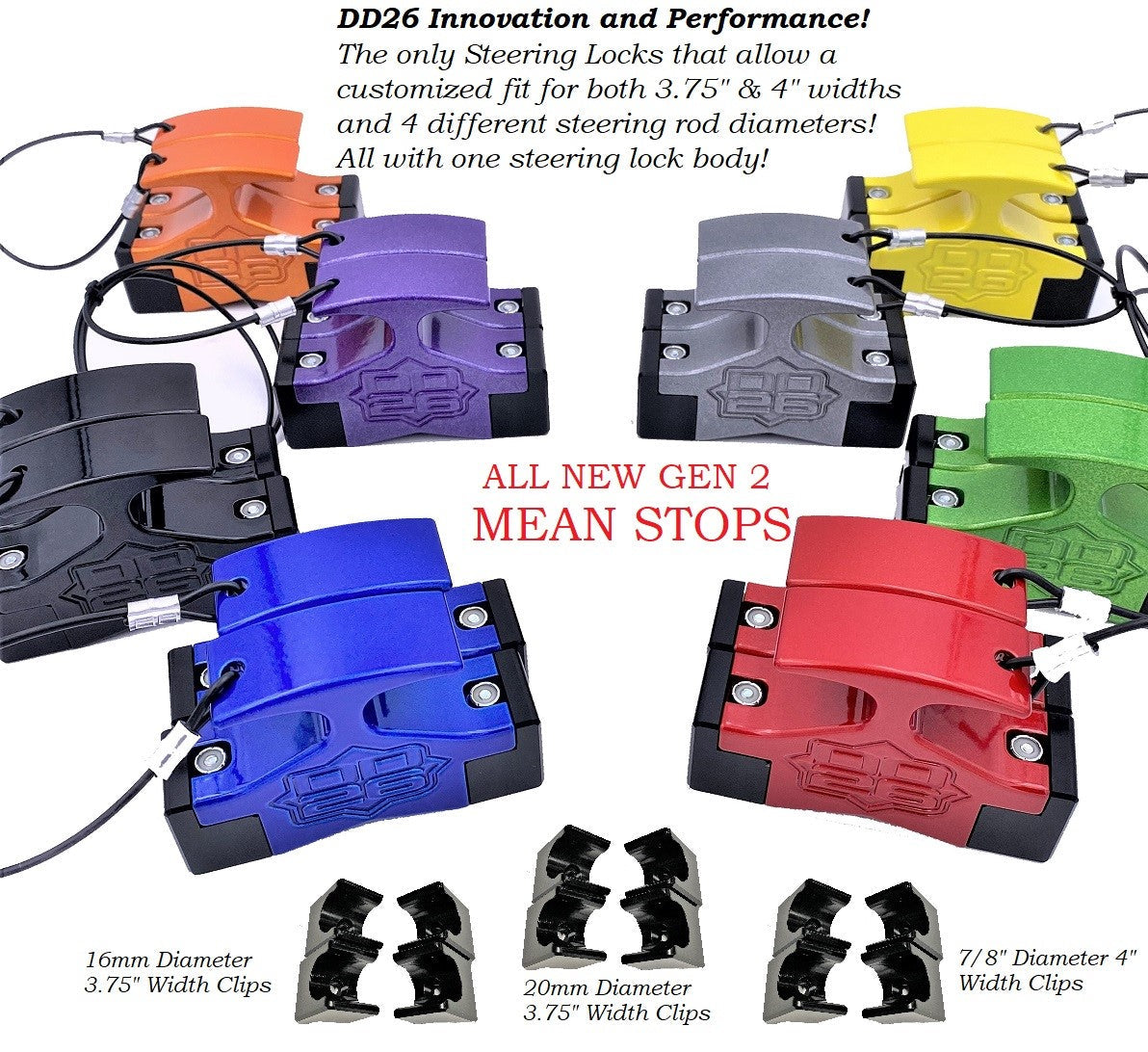 DD26 Fishing Hydraulic Steering Locks DD26 Fishing Gen 2 Mean Stops - product image 2