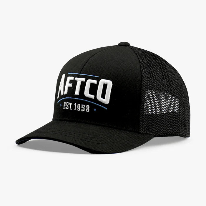 AFTCO Tidal Trucker Hat Black