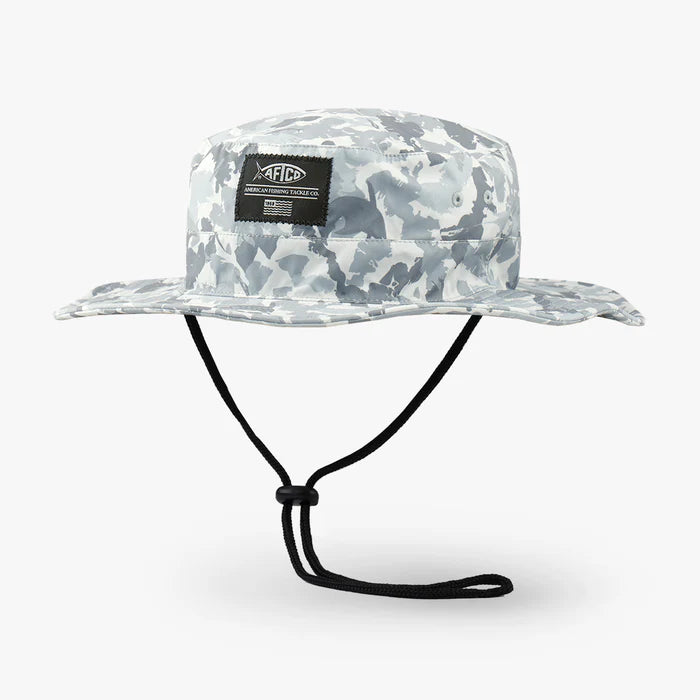 AFTCO Cast Printed Booney Hat Gray Grander Camo