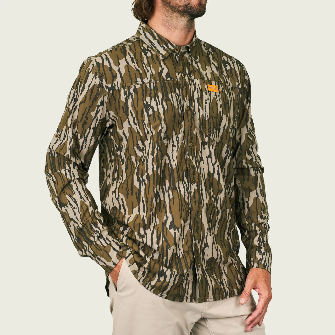 Marsh Wear Lenwood Mossy Oak Long Sleeve Original Bottomland