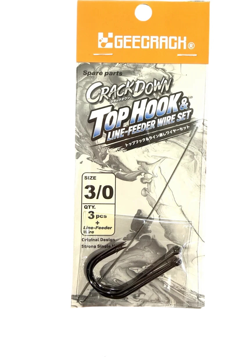 Geecrack Top Hook and Line Feeder Wire Set 3/0 Hook