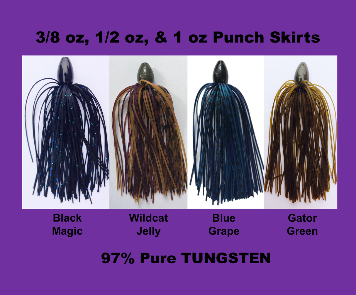 Queen Tackle Skirted Punch Weights - Black Magic