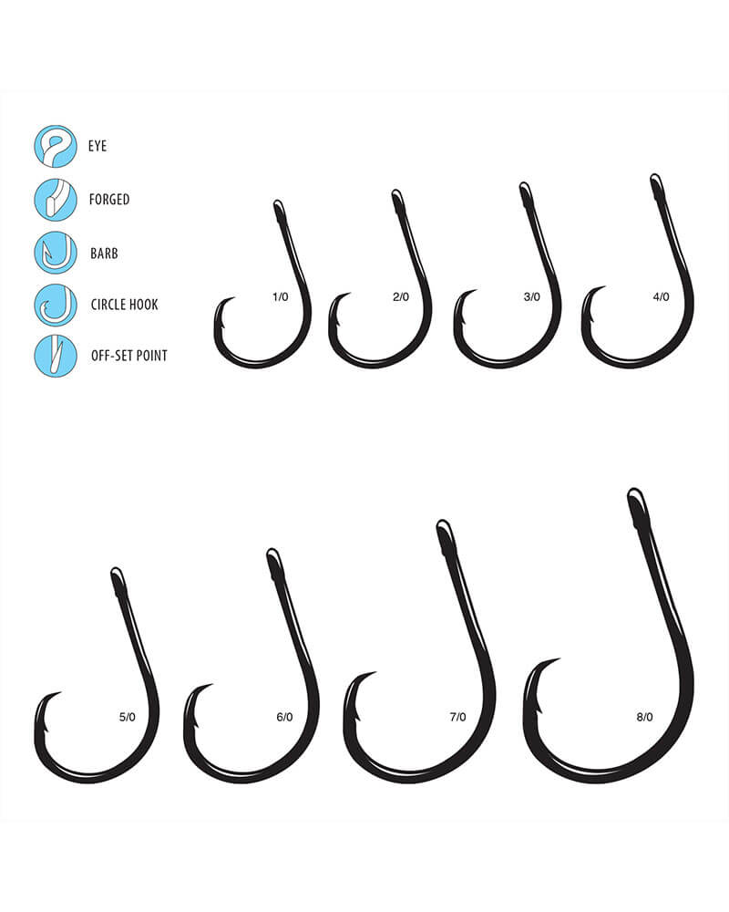 Gamakatsu Octopus Circle Hook - Amo Circolare Per Pesca (Misura 8, Confezione Da 10)