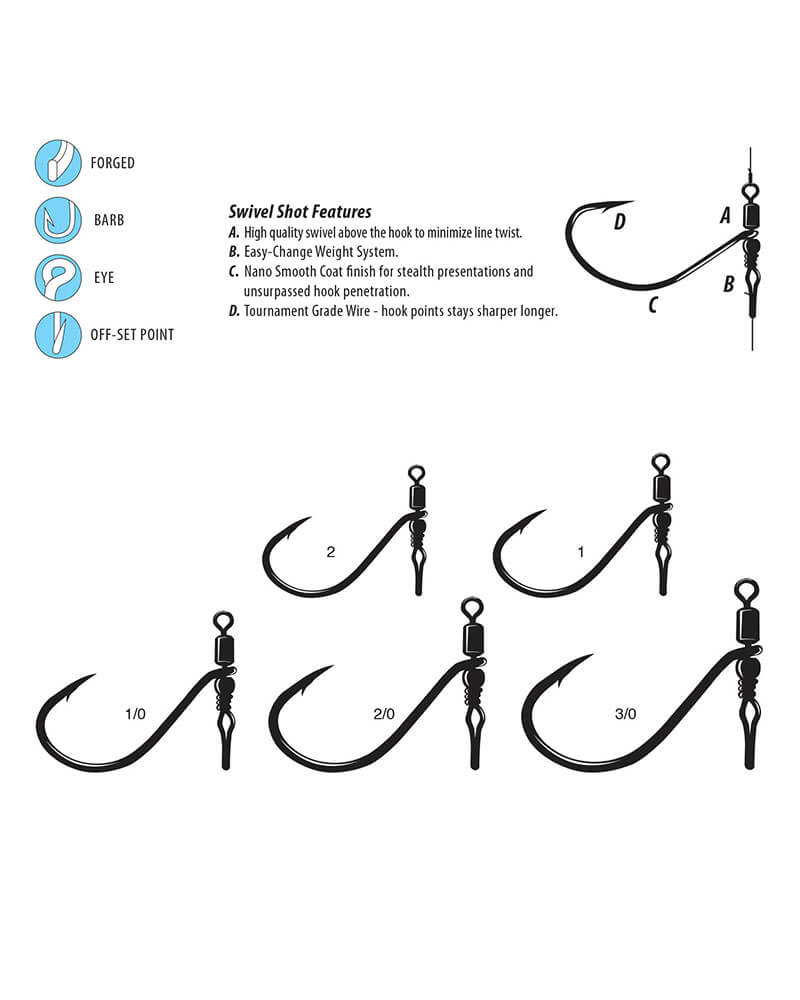 Gamakatsu G-Finesse Swivel Shot Drop Shot Hook main image 0