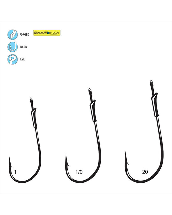 Gamakatsu G-Finesse Worm Light Wire Hook With Tin Keeper