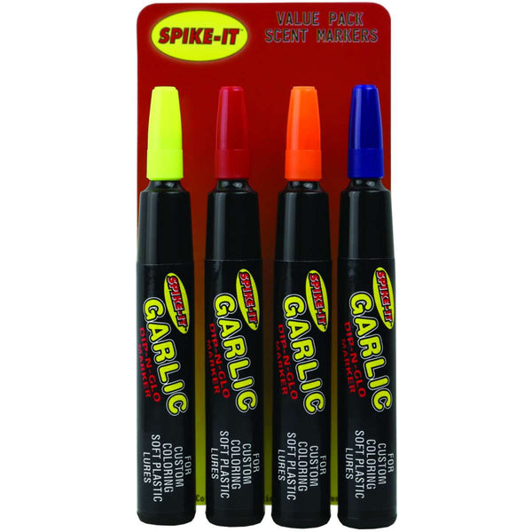 Spike It Value Pack Garlic Markers Chartreuse Red Orange Blue