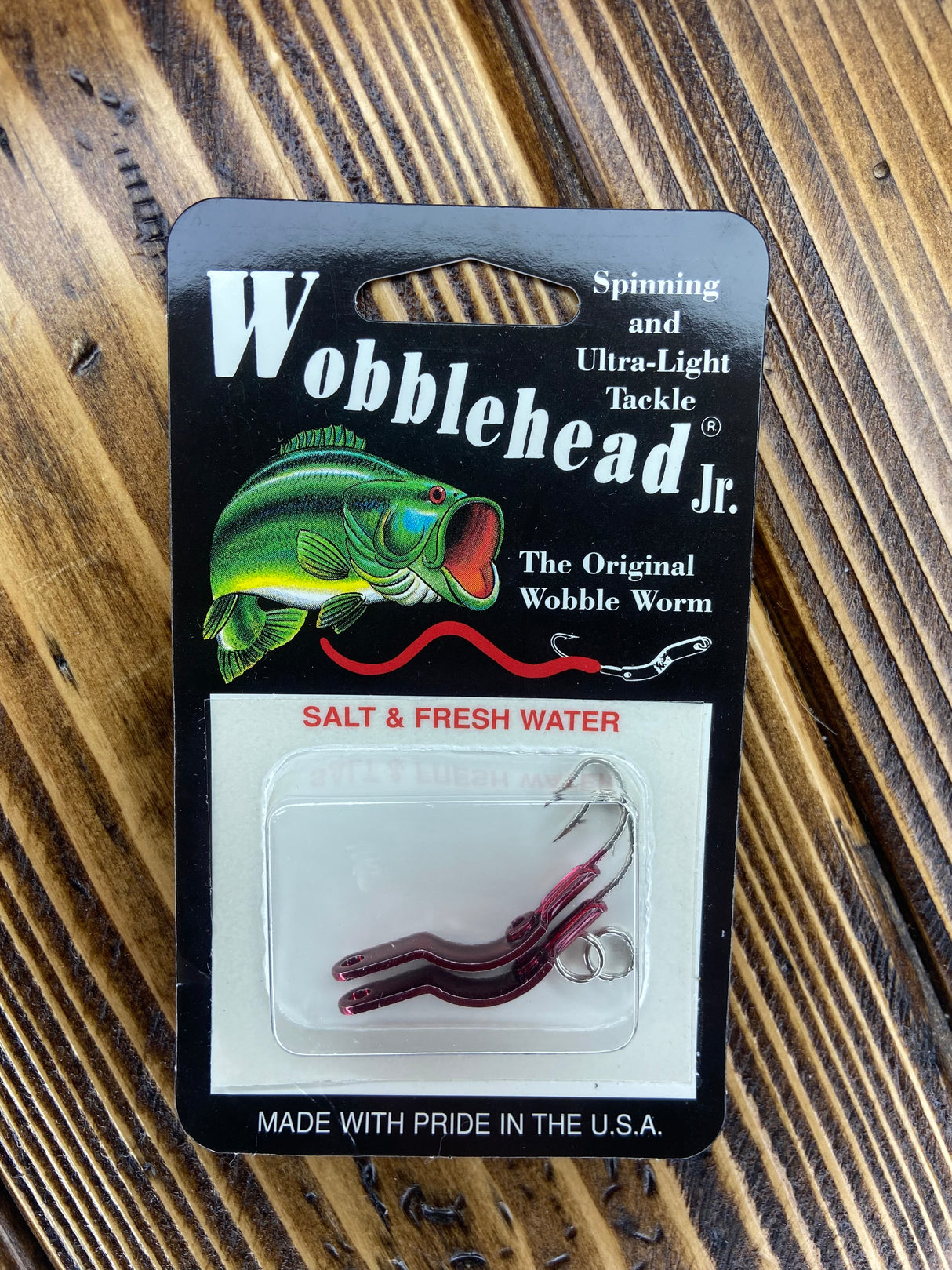 fish with worm lure head Wobblehead Lures 1/8oz Jr. Twin Pack