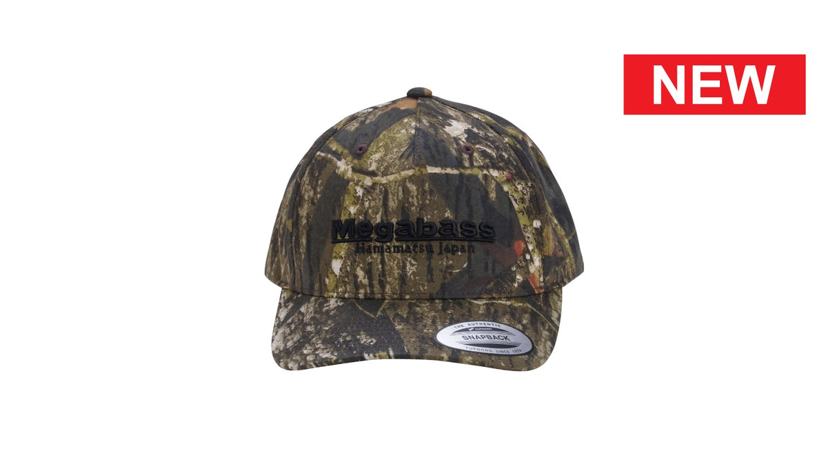 Megabass Classic Camo Hat Mossy Black