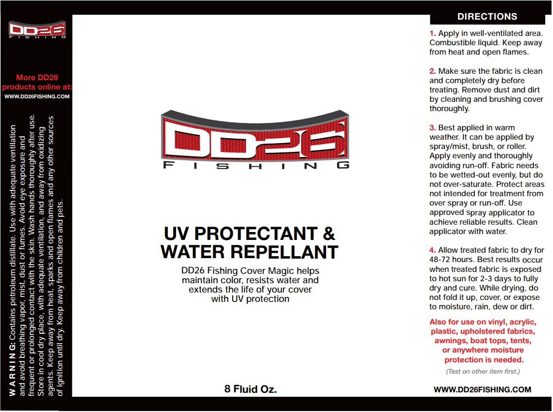 DD26 Fishing Cover Magic UV Protectant & Water Repellant