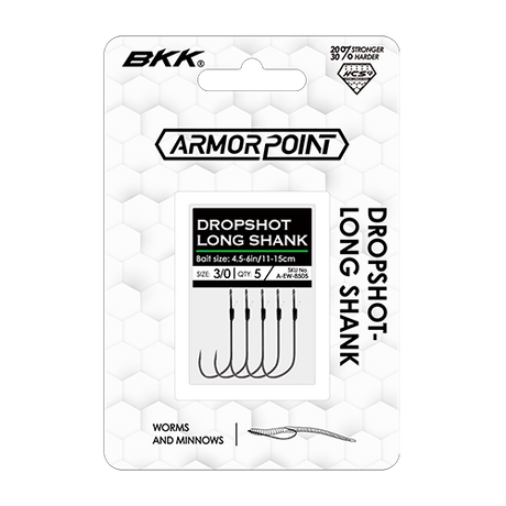 BKK Armor Point Permalock Dropshot Long Shank Hook