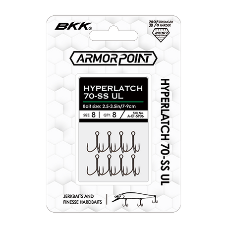 BKK Armor Point Hyperlatch 70-SS UL Treble Hook