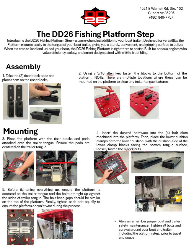 DD26 Fishing Billet Platform Step - product image 12