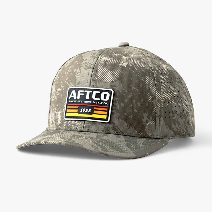 AFTCO Suntide Tech Hat Olive Storm Camo