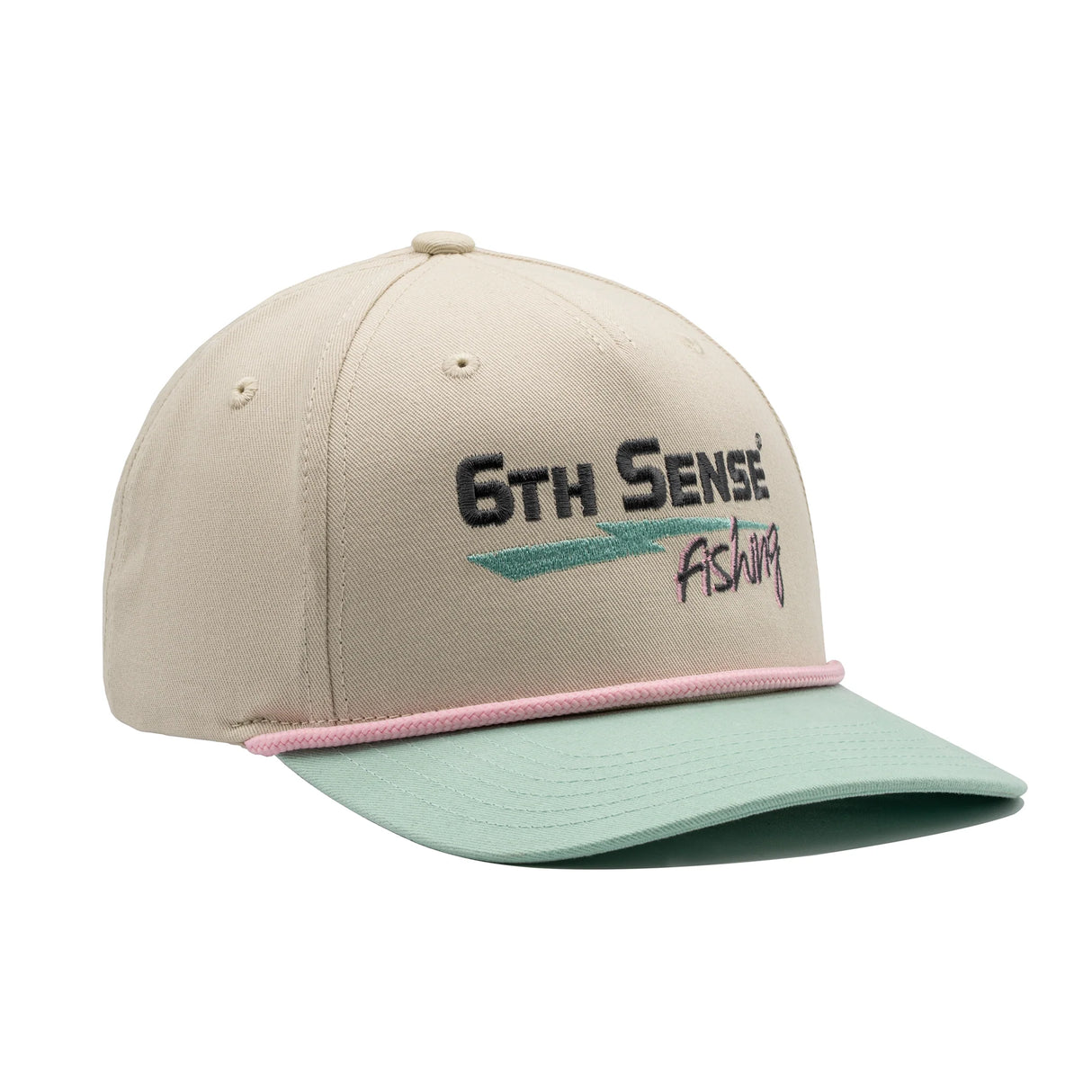 6th Sense Hat The Staple - Stitched Static - Teal Pink