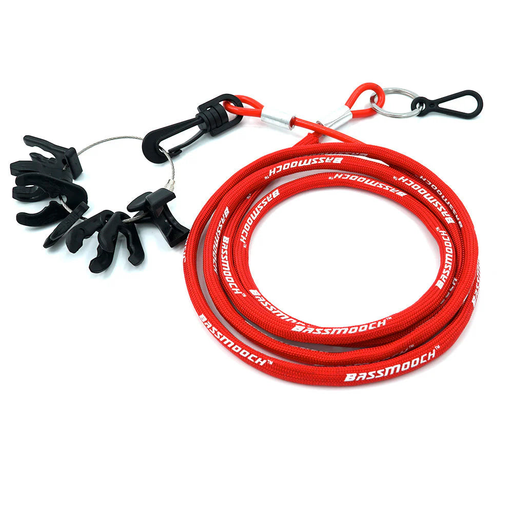 Bass Mooch Comfort No-Coil Kill Switch Safety Lanyard