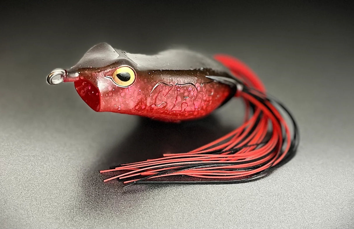 Copper Red Baits Loud Mouth Popping Frog