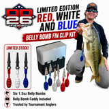 DD26 Fishing Belly Bomb Fin Clip Weights
