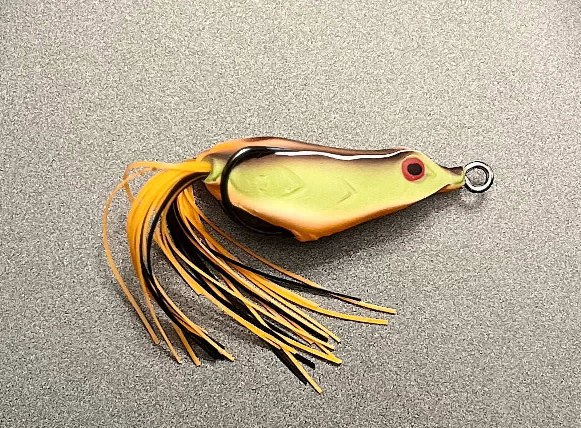 copper frog plastic fish lure Copper Red Baits Tsunami Frog