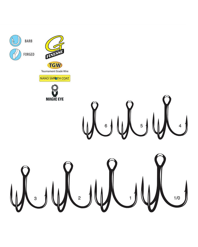 Gamakatsu G-Finesse Treble Hook