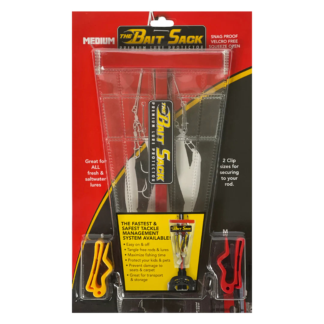 cal coast fishing bait sack lure protector TackleWorkz (Cal Fishing) (Small / Clear) and most secure lure protector on the planet Bait Sack Lure Protector Clear